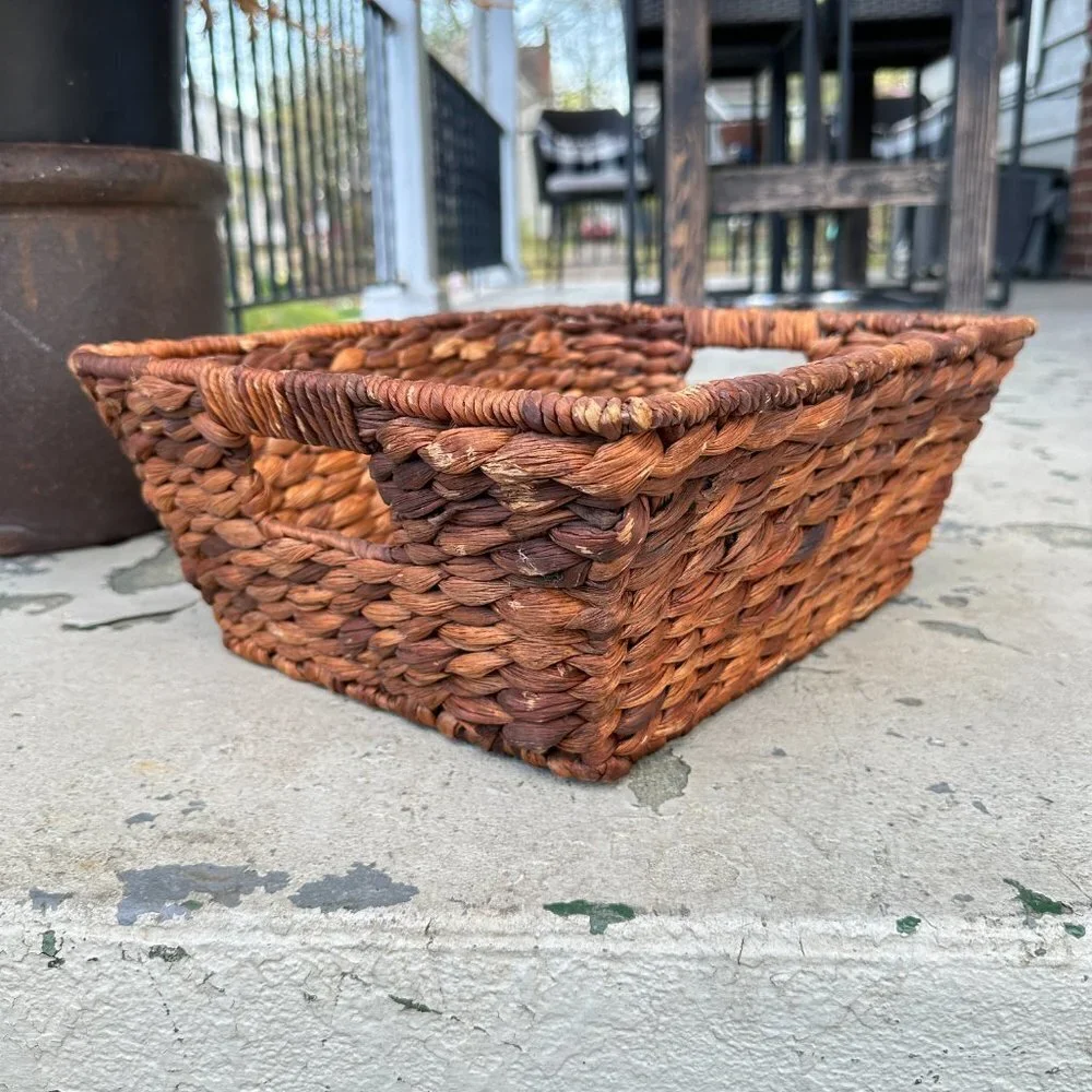 Woven Hyacinth Storage Basket